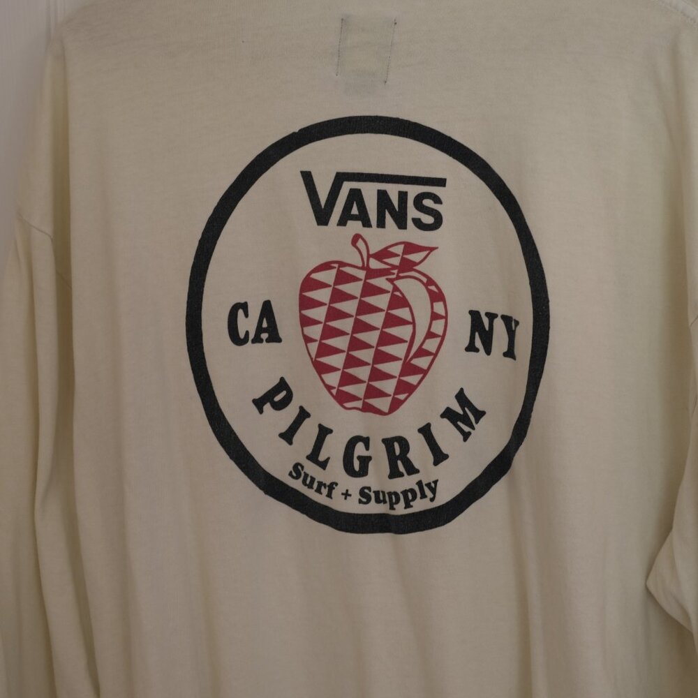 Vans x Pilgrim Surf Supply Apple Long Sleeve Tee, Size XL